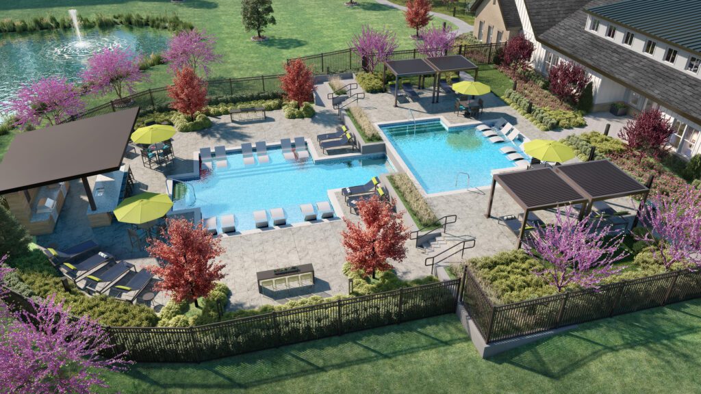 Pool Deck With Garden